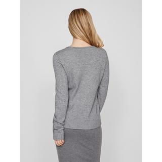 VILA Pull Col V Côtes  