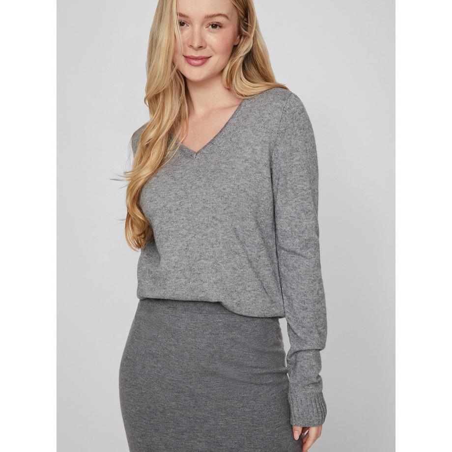 VILA Pullover Scollo a V a Costine  
