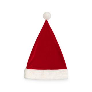 Manor Woman Samt Weihnachtsmütze mit Bommel  