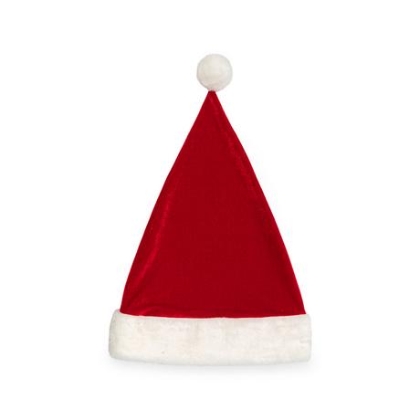 Manor Woman Samt Weihnachtsmütze mit Bommel  