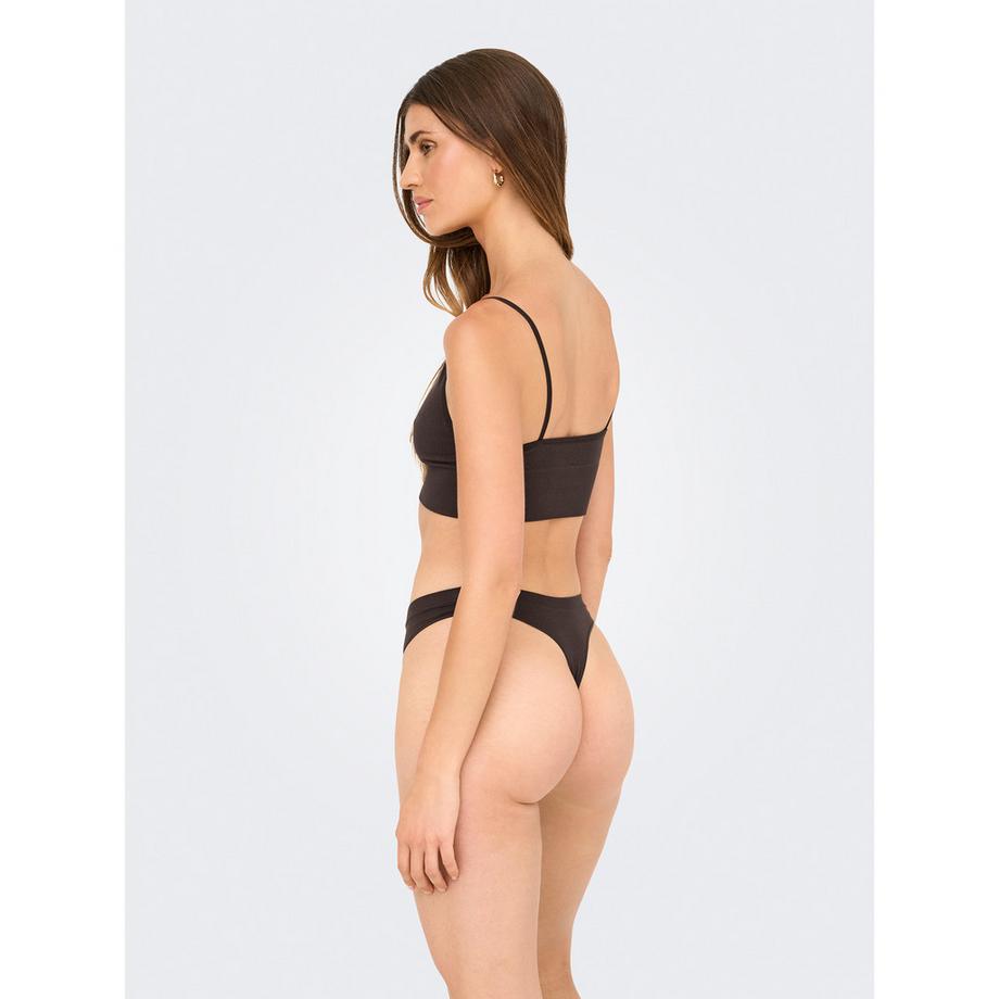 Only Lingerie Vicky Rib Sless Thong 3er-Pack  