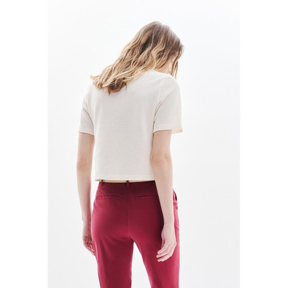Caroll T-shirt a maniche corte con bottoni  