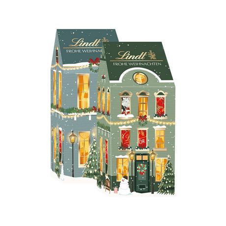 Lindt Xmas Pralinen Assortiert Winterdorf Edition, Zufallsauswahl 