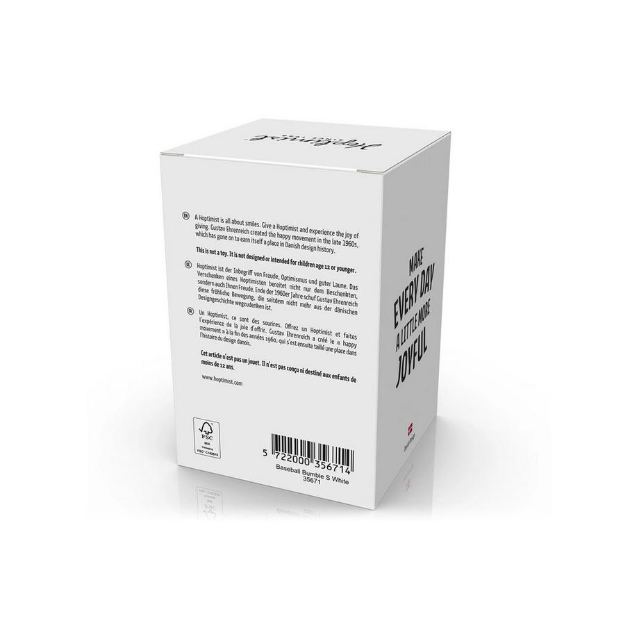 Hoptimist Decorazione Baseball Bumble Weiss 