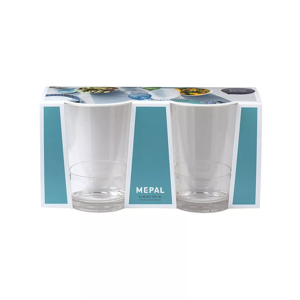 Mepal - Becher, 2 Stück, 200 ml, Transparent