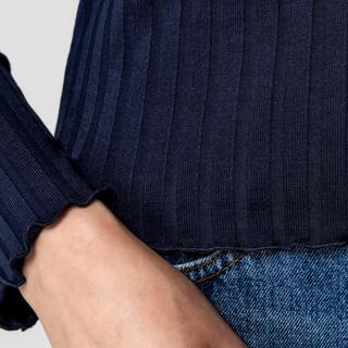 Rich & Royal T-Shirt a Costine Maniche Lunghe  