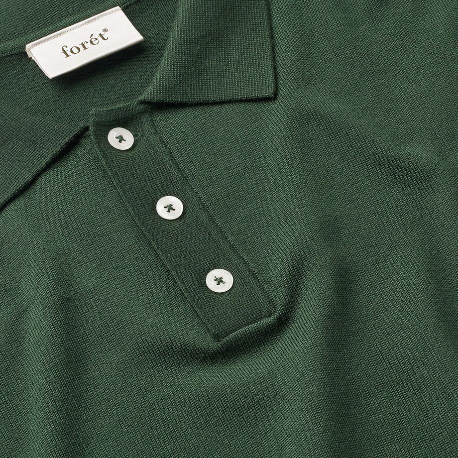 Forét Base Merino Polo Knit Pullover  