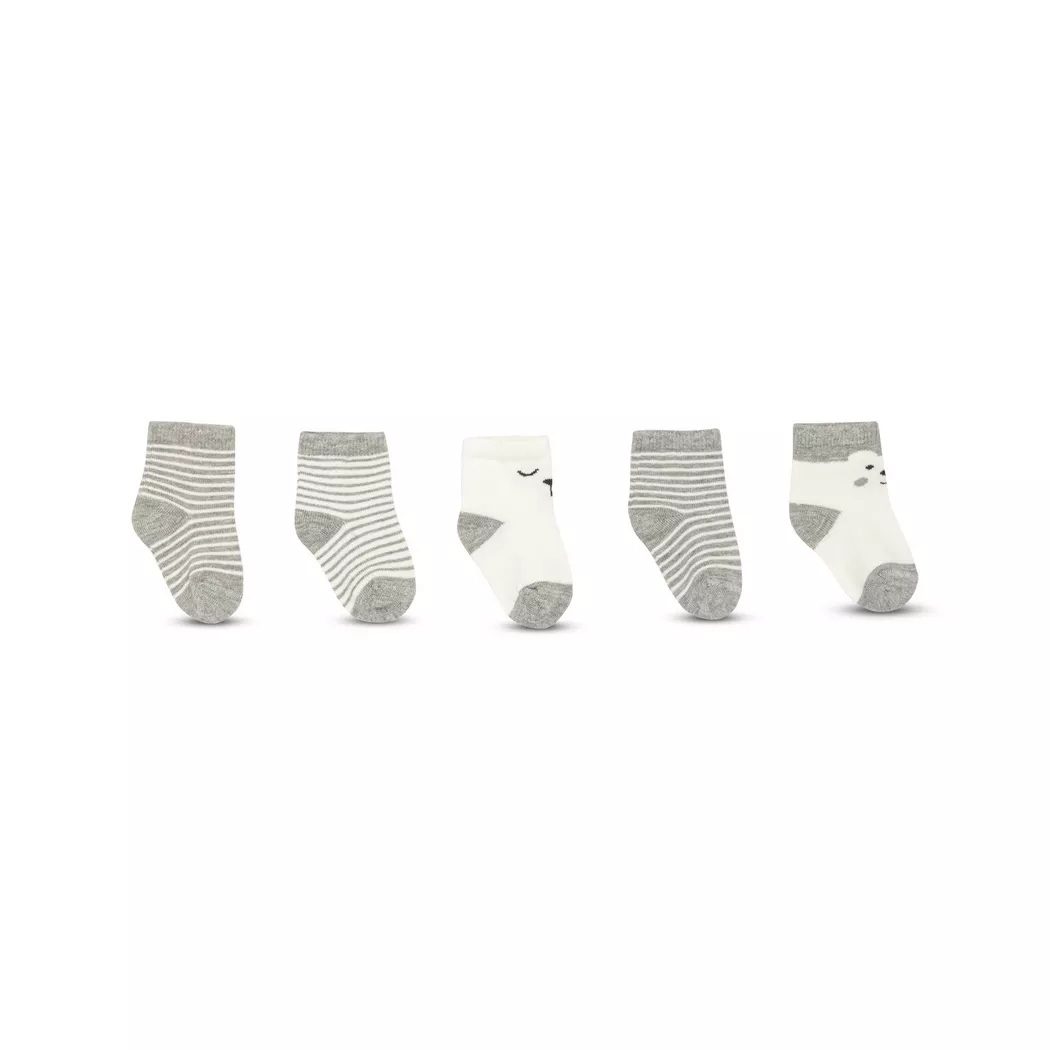 Manor Baby - Socken, 5er Pack socken, 16/17, Ecru