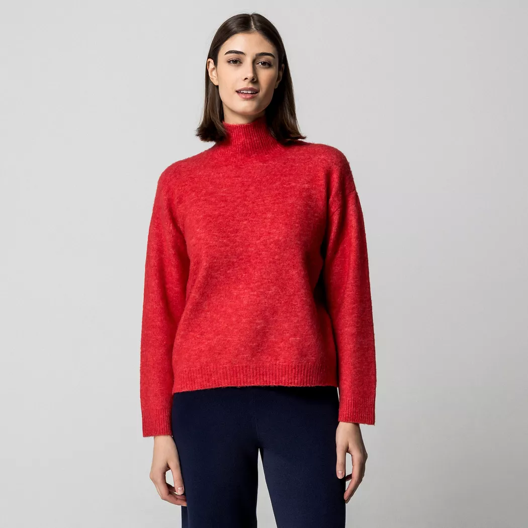 Manor Woman - Pullover, für Damen, Hellrot, Größe S 2