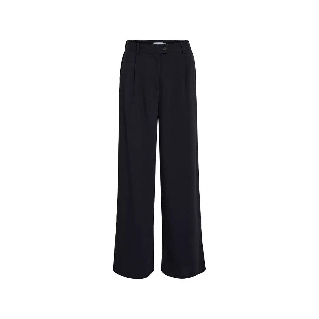 Vila Pantalon Taille Haute Siffe Wide Leg Fit Black Beauty 38 Femme