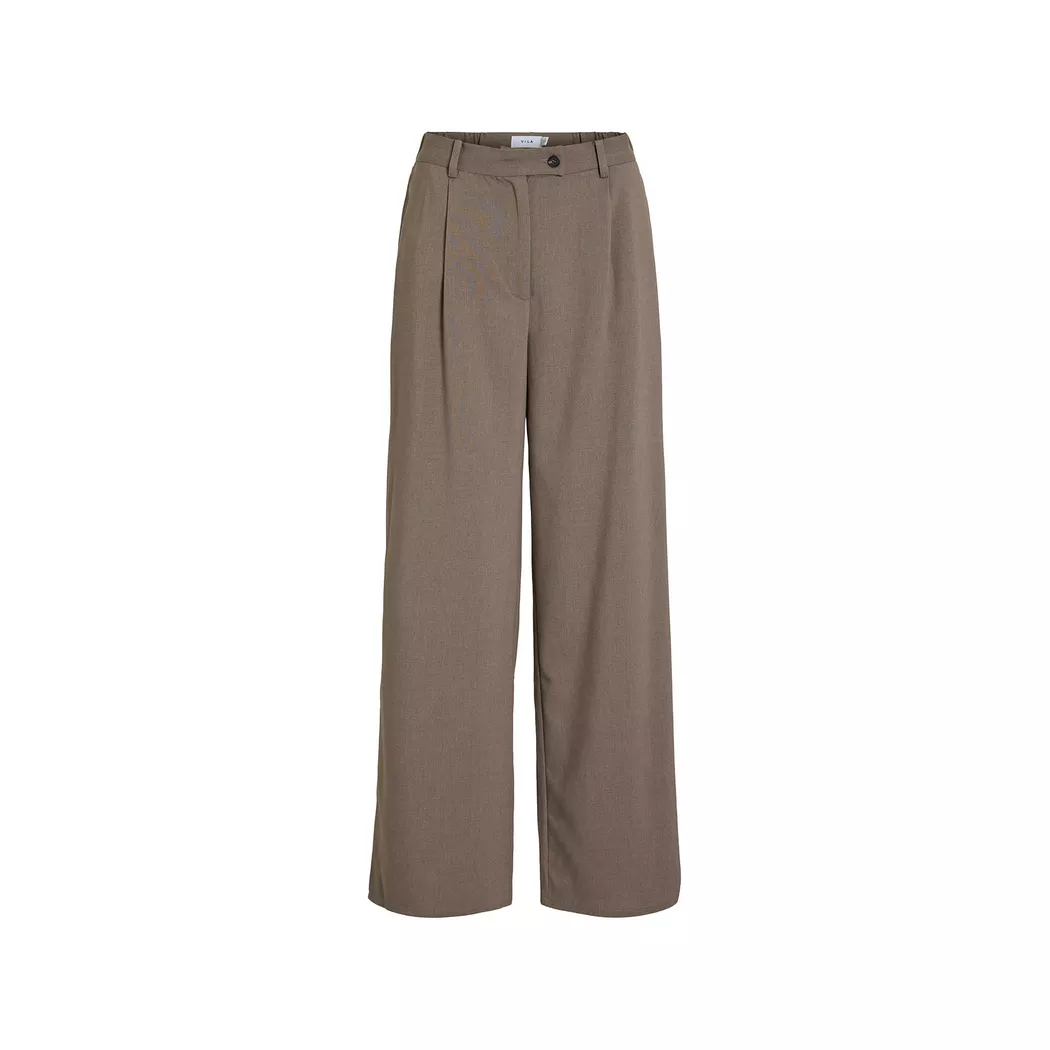 Vila Pantalon Taille Haute Siffe Wide Leg Fit Falcon / Melange 36 Femme