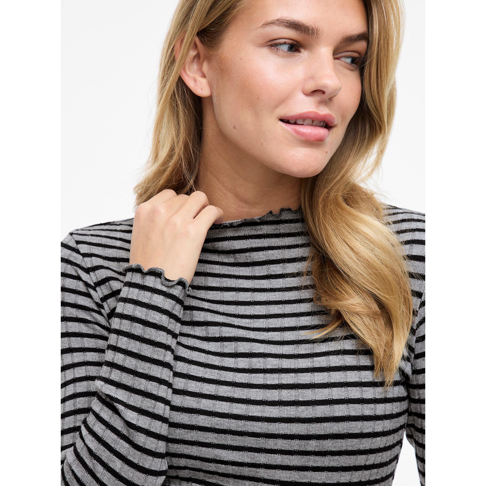 VILA T-shirt manches longues avec col montant  