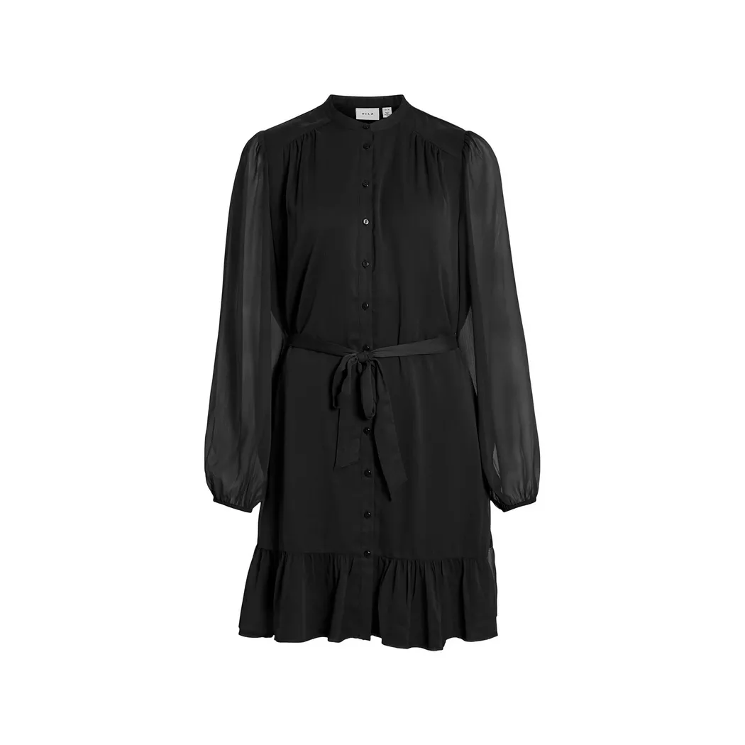 VILA - Kleid, für Damen, Black, Größe 38