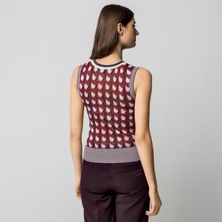 Manor Woman Pull sans manches à motifs  