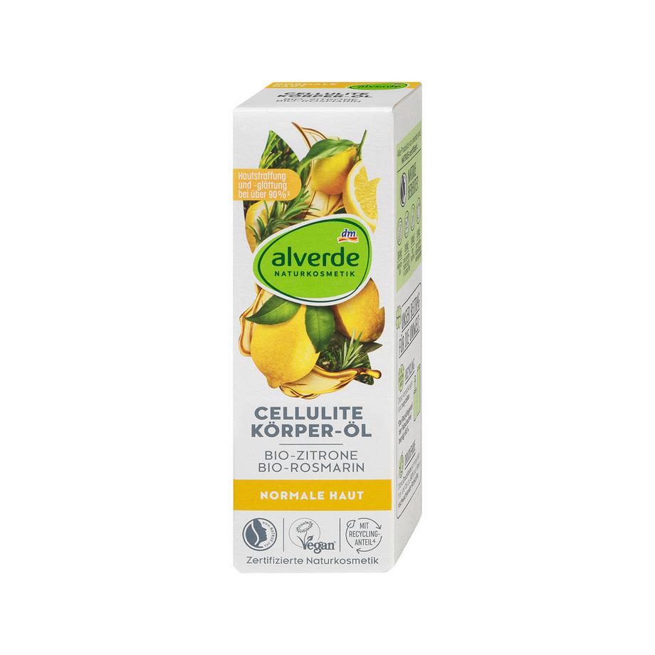 Alverde  Olio per il corpo contro la cellulite, limone e rosmarino 