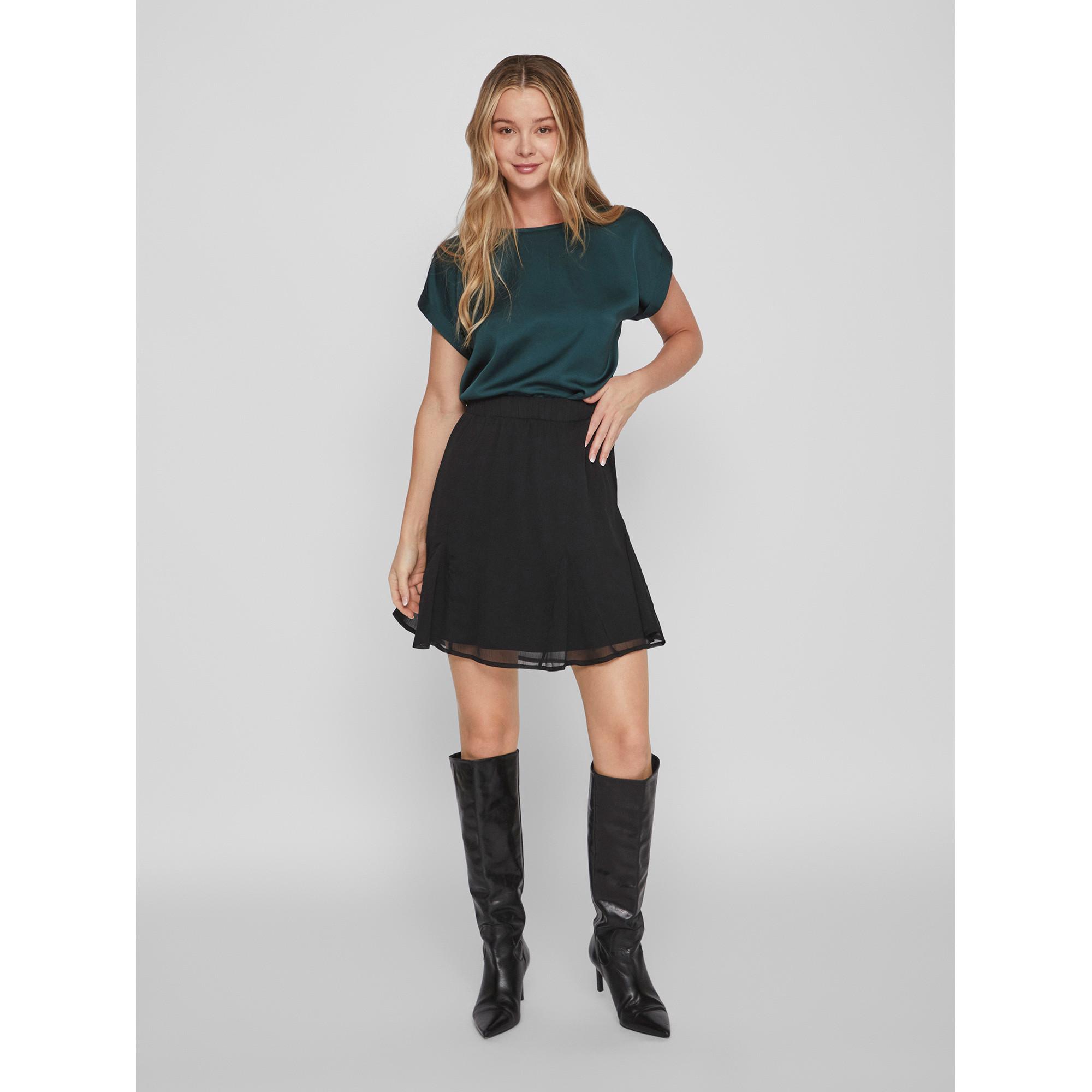 VILA Viellette Satin Look T-Shirt  