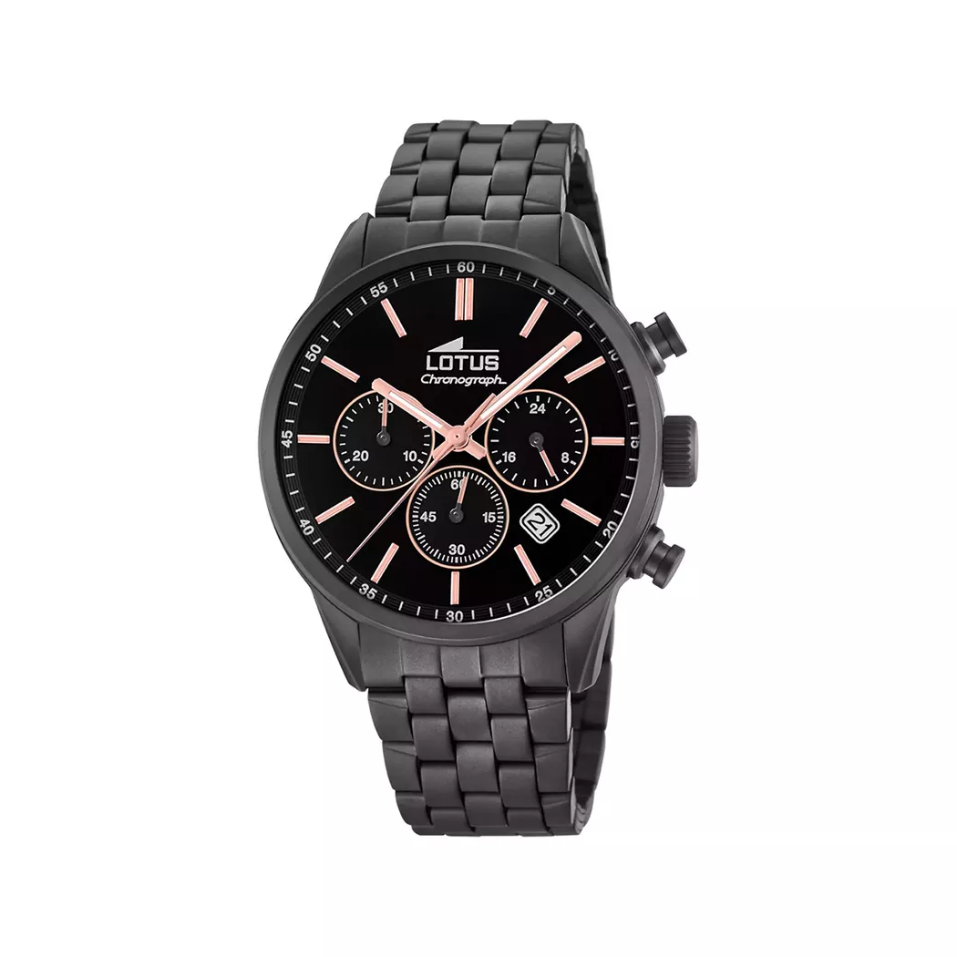 Lotus - Chronograph Uhr, 41mm, Black