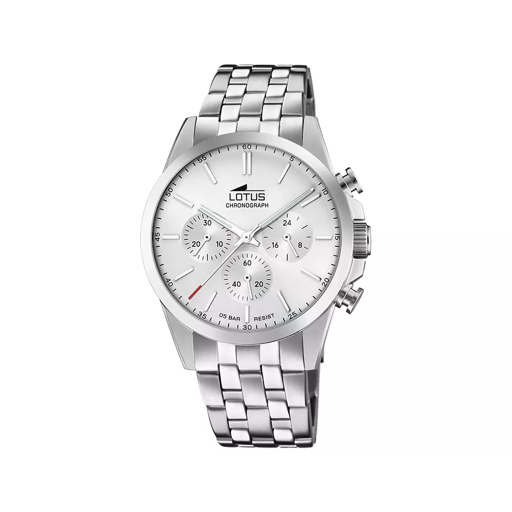 Lotus Chronograph Men Watch Silver 41mm 2