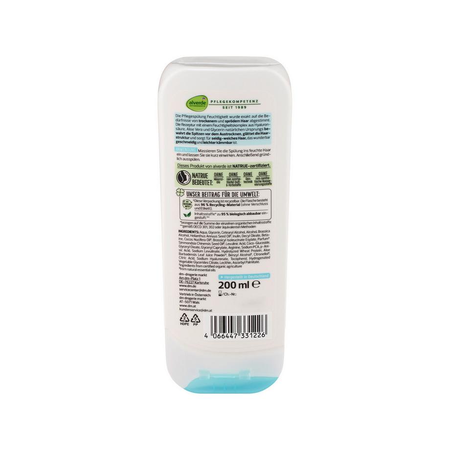 Alverde  Conditioner Feuchtigkeit Aloe Vera & Hyaluronsäure 