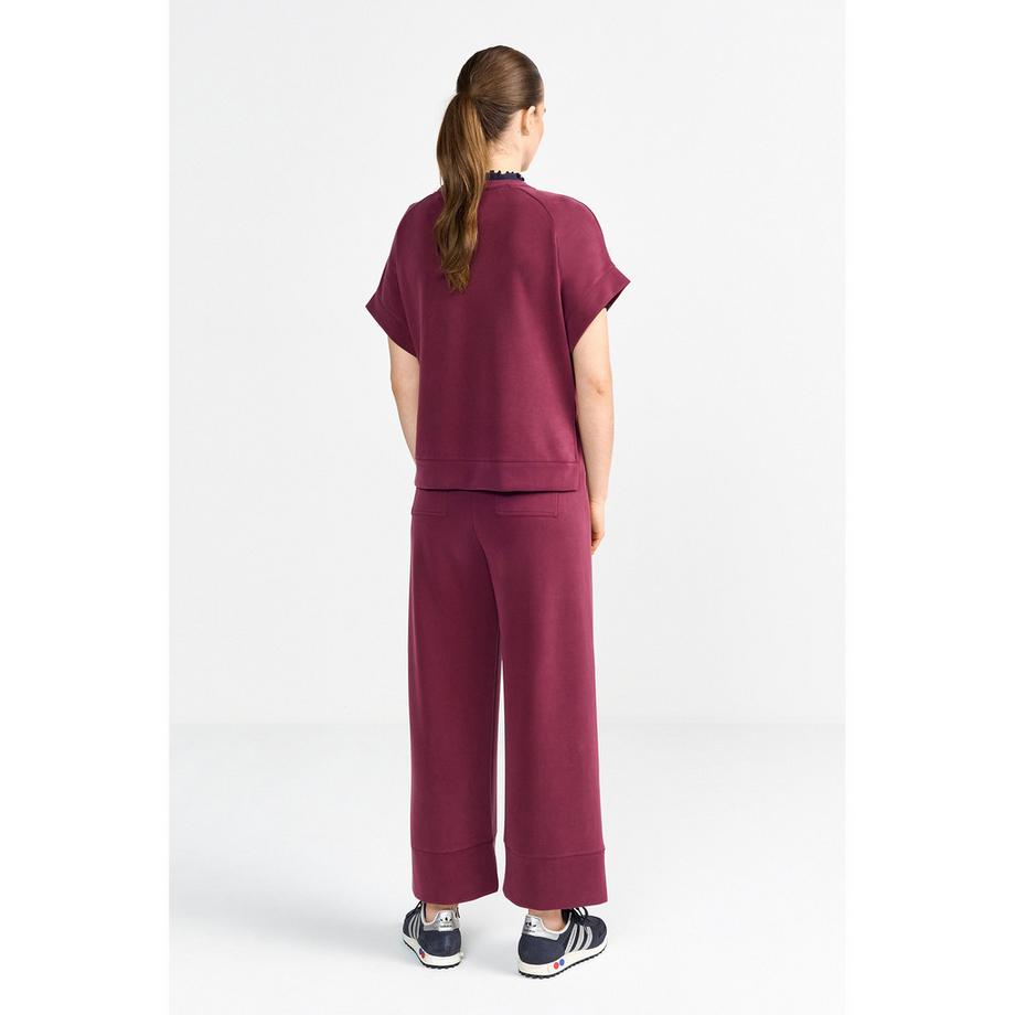 Rich & Royal Pantalon Jersey Culotte Jambe Large  