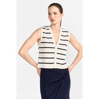 Rich & Royal Cardigan a righe senza maniche  