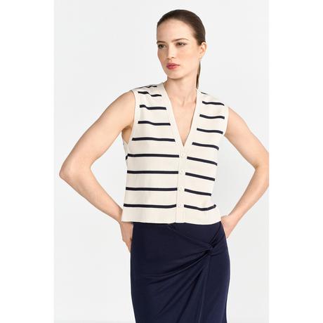 Rich & Royal Cardigan a righe senza maniche  