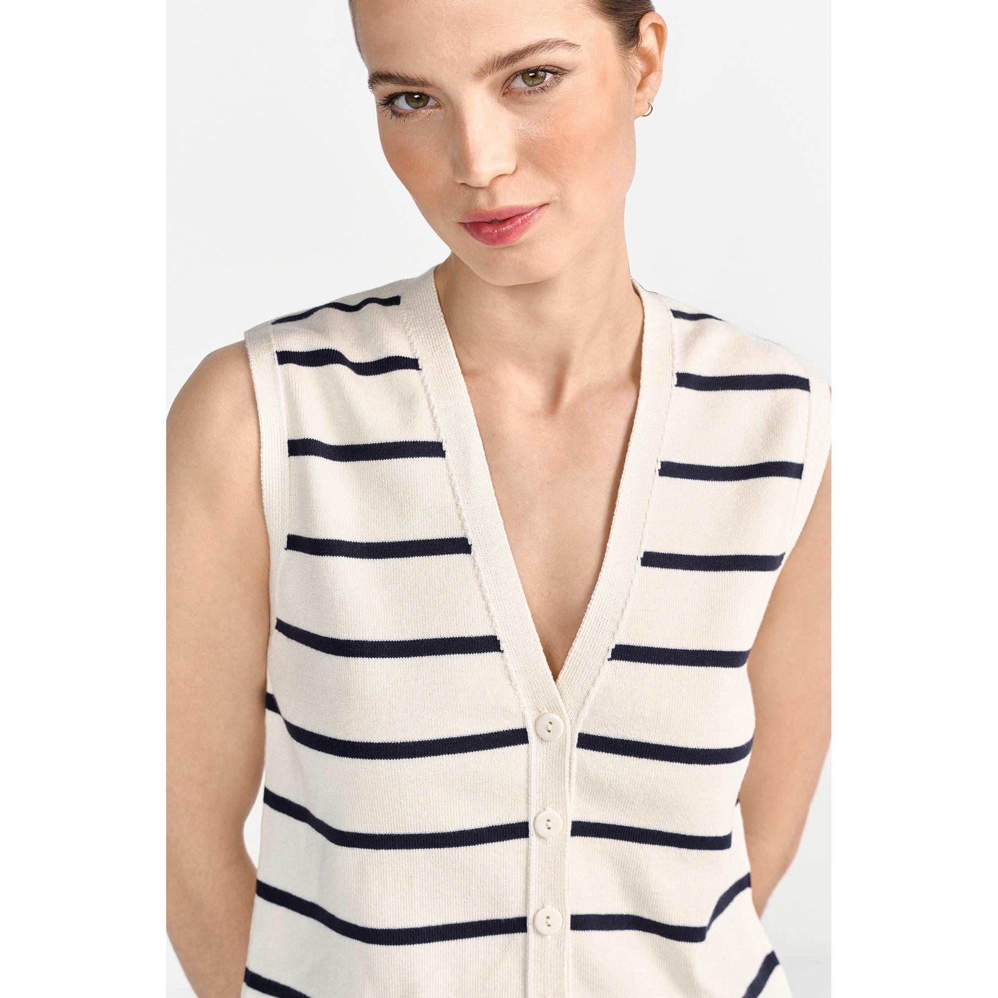 Rich & Royal Cardigan a righe senza maniche  