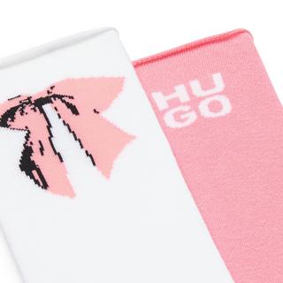 HUGO 2 Paar QS Pop Bow Knielange Socken  