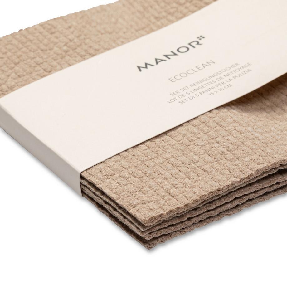 Manor Chiffons de nettoyage, set de 5 EcoClean 
