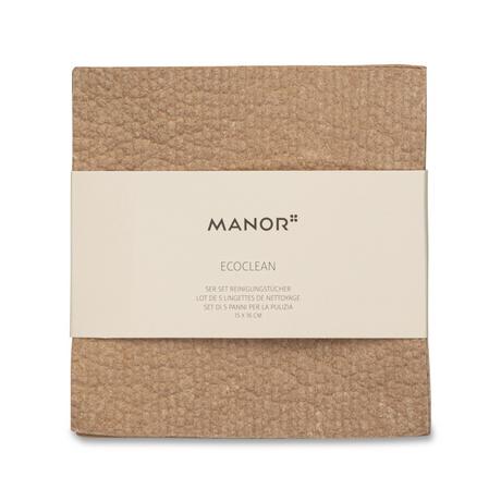 Manor Panno per la pulizia, set da 5 EcoClean 
