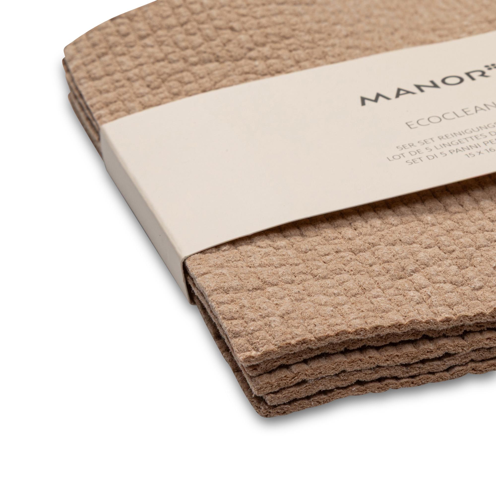 Manor Panno per la pulizia, set da 5 EcoClean 