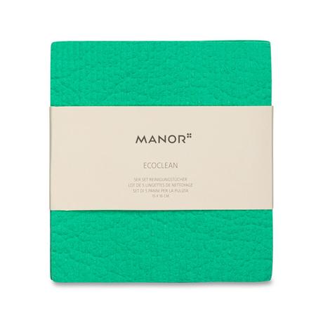 Manor Panno per la pulizia, set da 5 EcoClean 