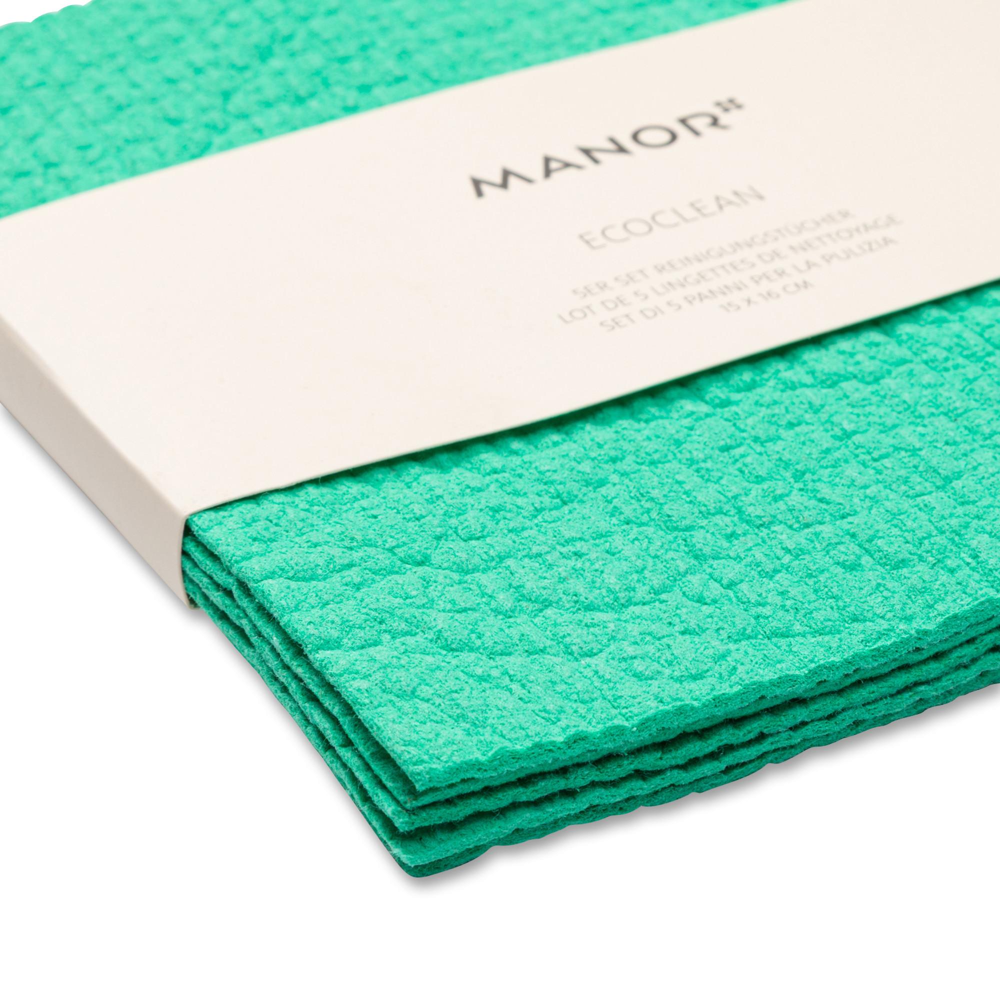 Manor Panno per la pulizia, set da 5 EcoClean 