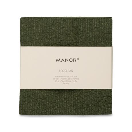 Manor Panno per la pulizia, set da 5 EcoClean 