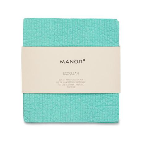 Manor Panno per la pulizia, set da 5 EcoClean 