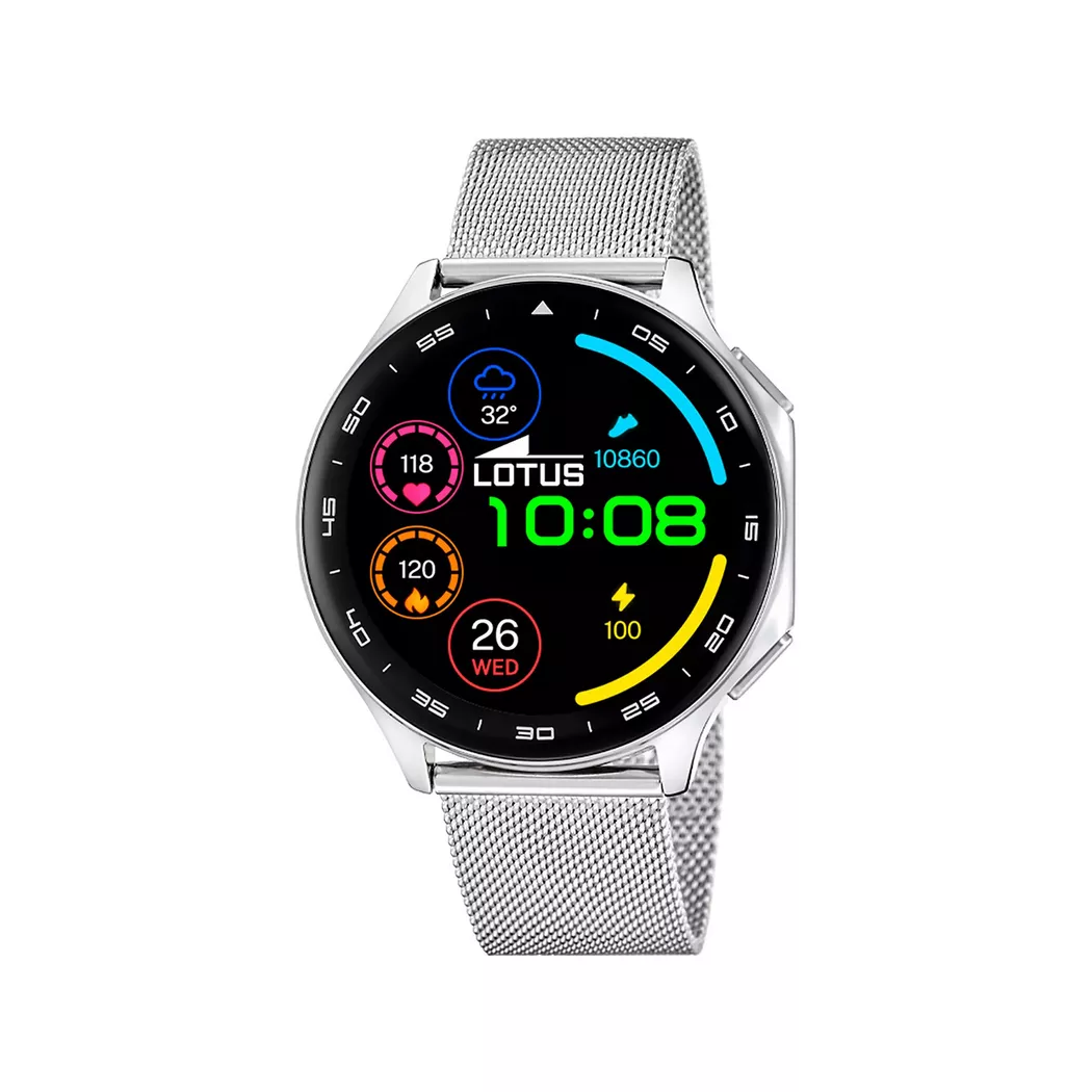 Lotus - Smartwatch Display, 46.5MM, Silber