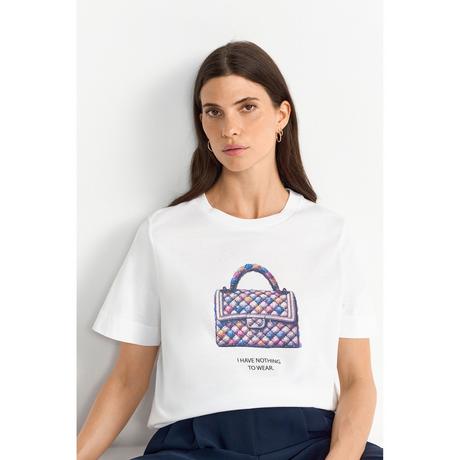 Rich & Royal T-Shirt con stampa borsa  