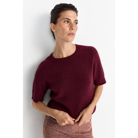 Rich & Royal Kurzarm Feinstrick Pullover  