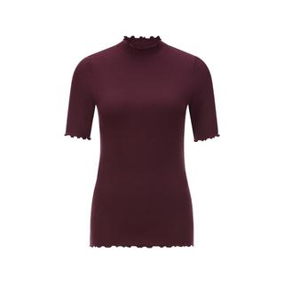 Rich & Royal T-Shirt a Costine Maniche Corte Collo Alto  