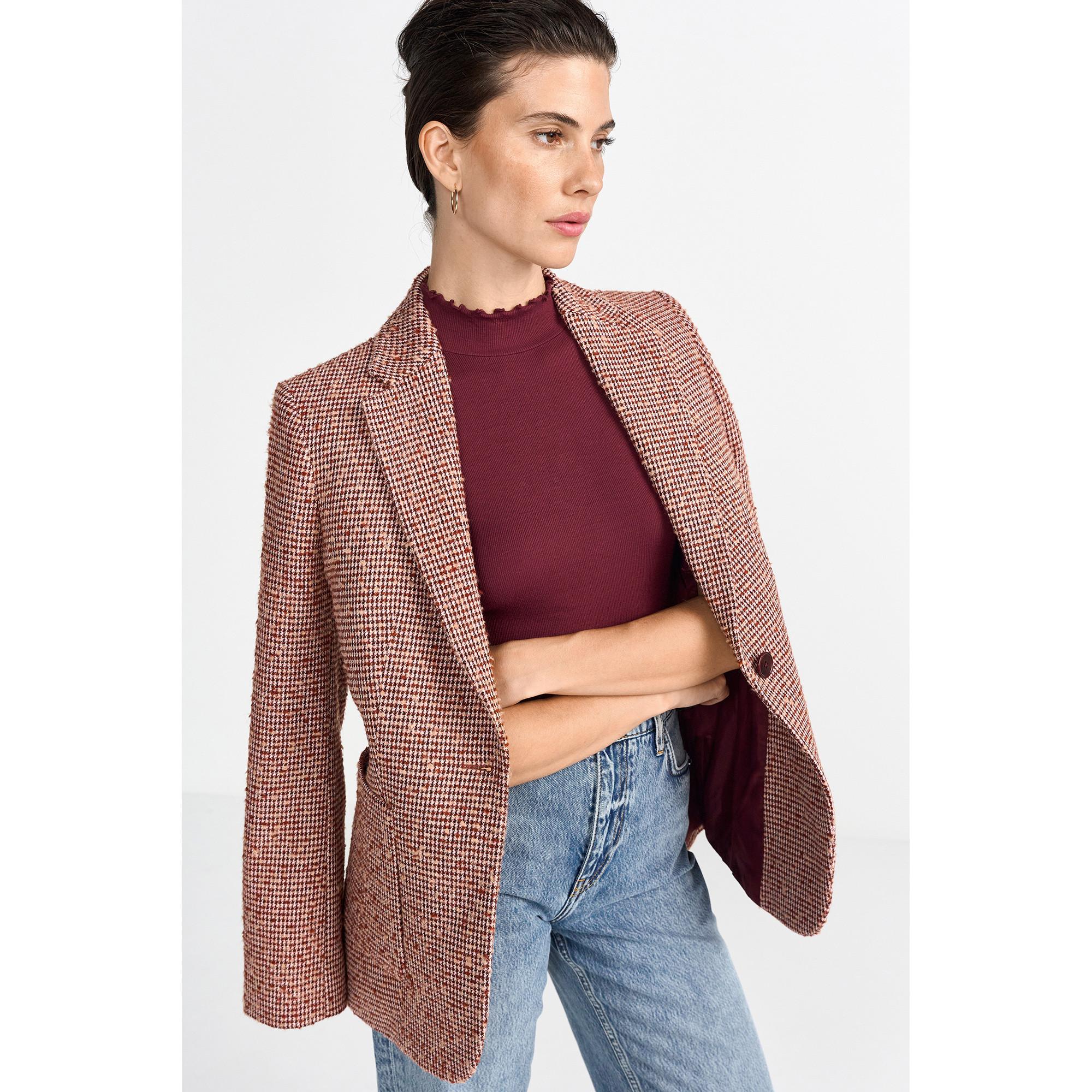 Rich & Royal T-Shirt a Costine Maniche Corte Collo Alto  