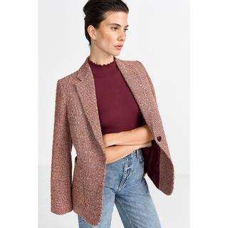 Rich & Royal T-Shirt a Costine Maniche Corte Collo Alto  