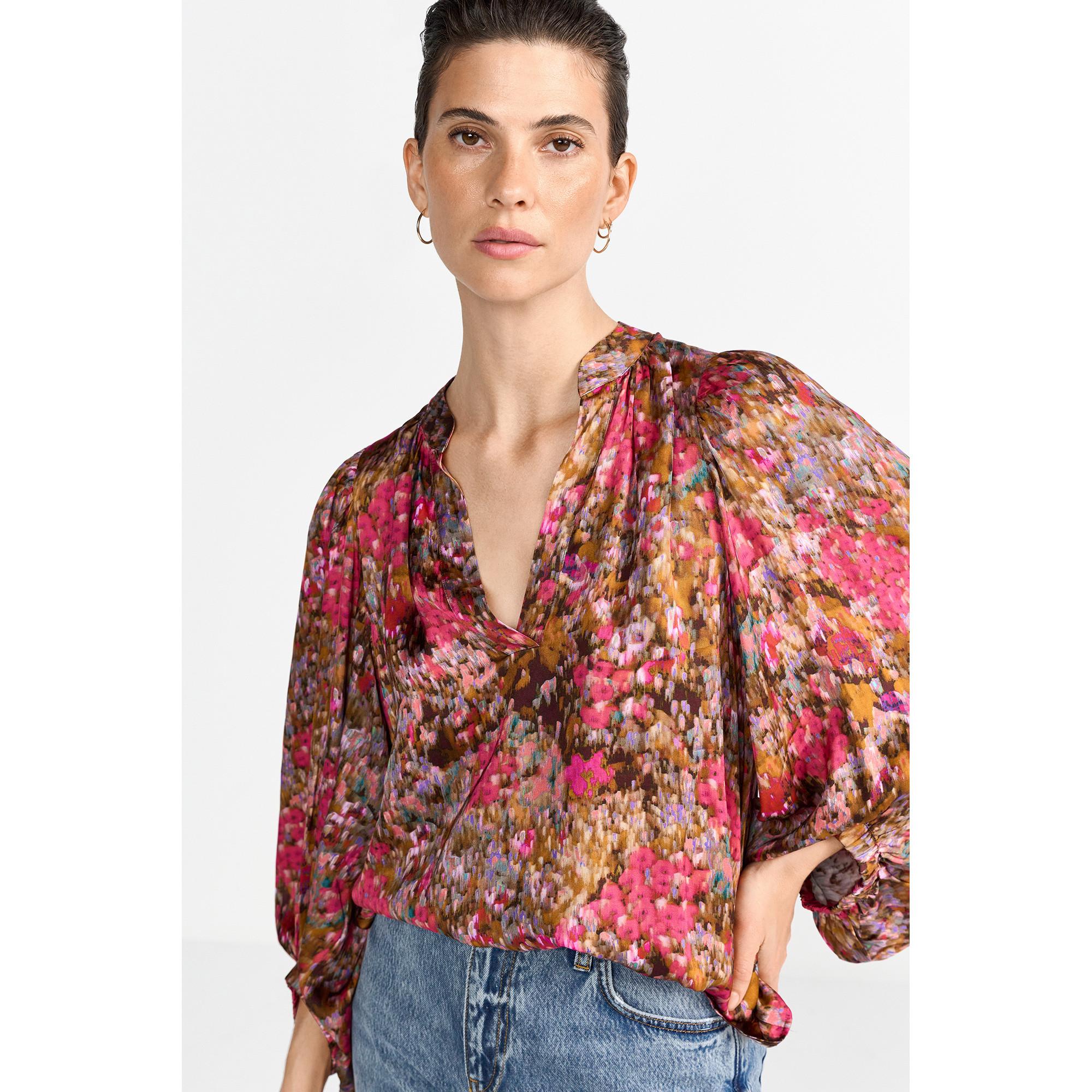 Rich & Royal Camicetta floreale scollo a V  