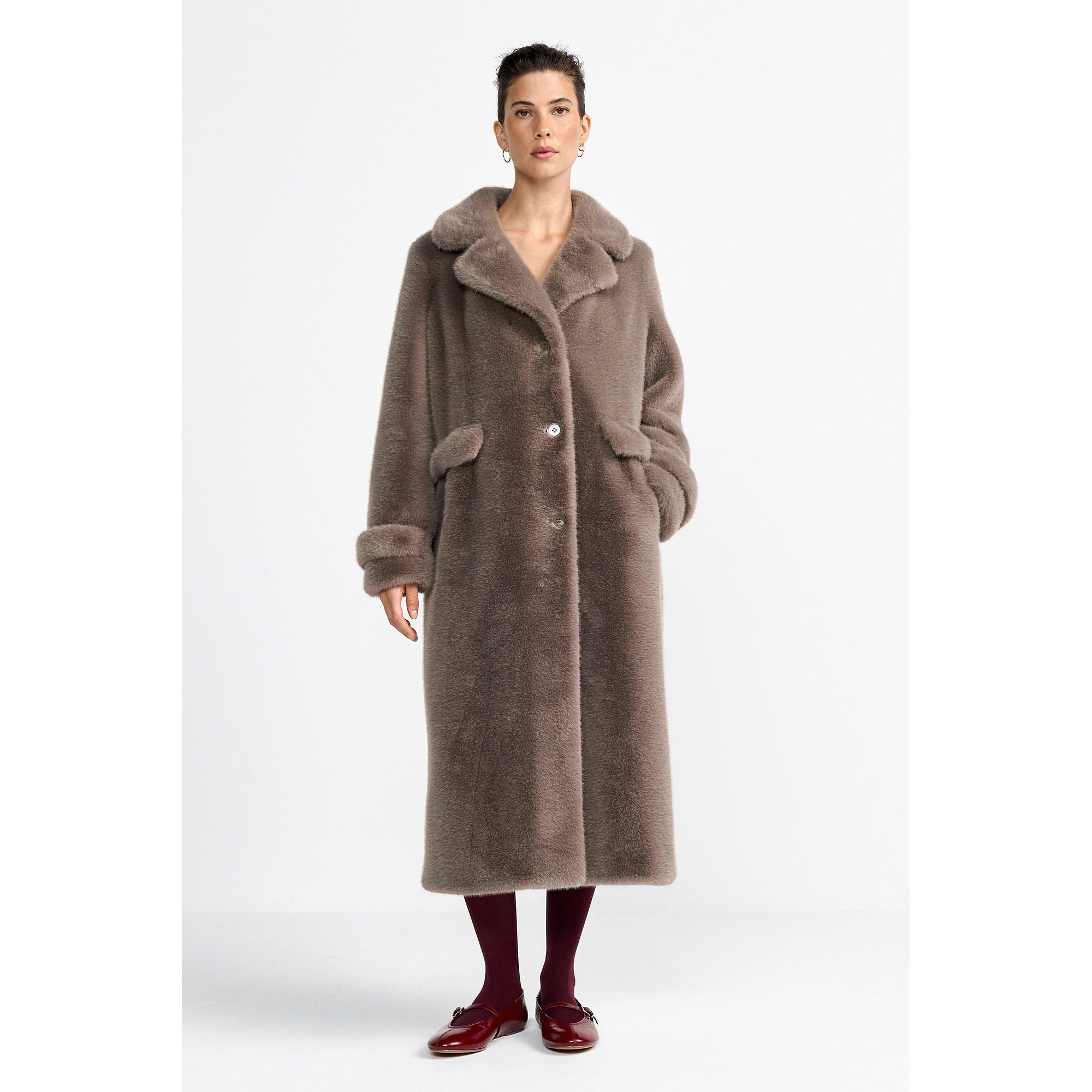 Rich & Royal Cappotto lungo collo a revers  