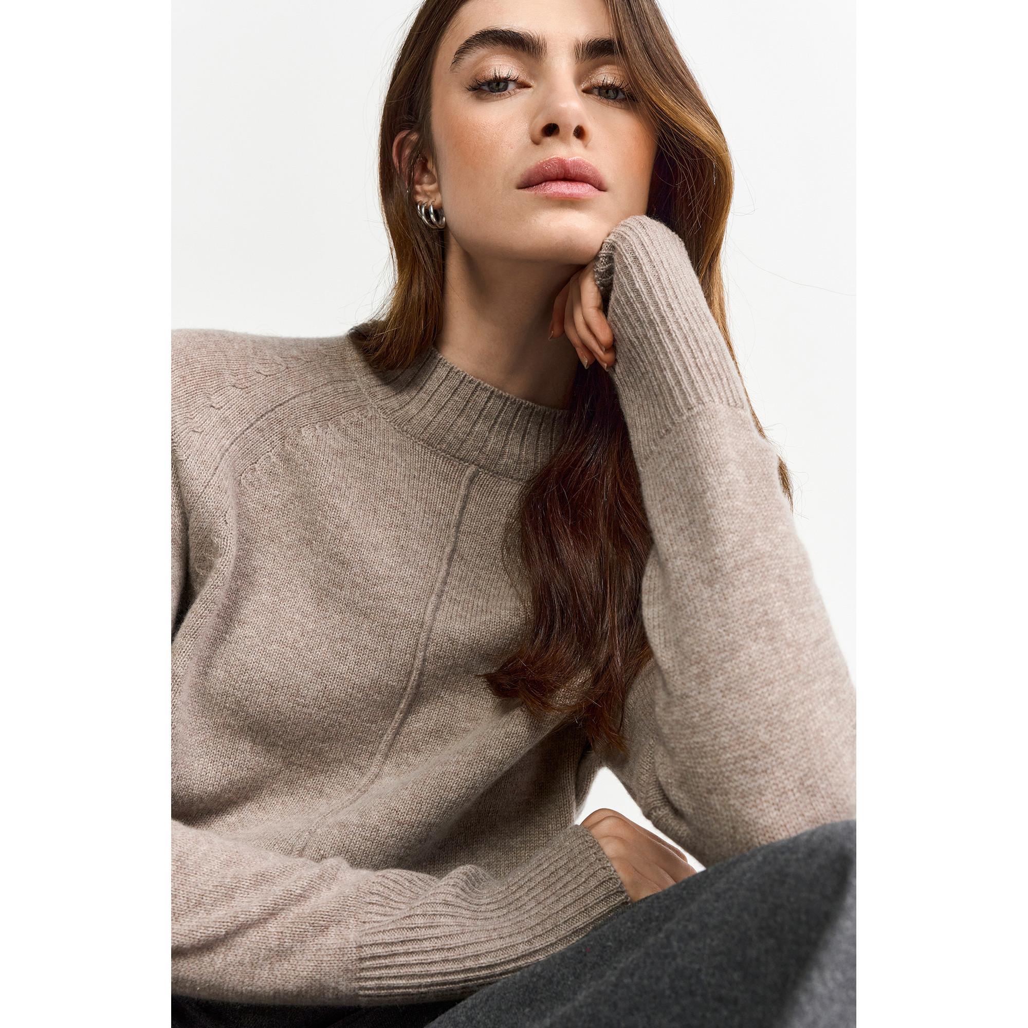 Rich & Royal Maglione Collo Alto Maniche Raglan  