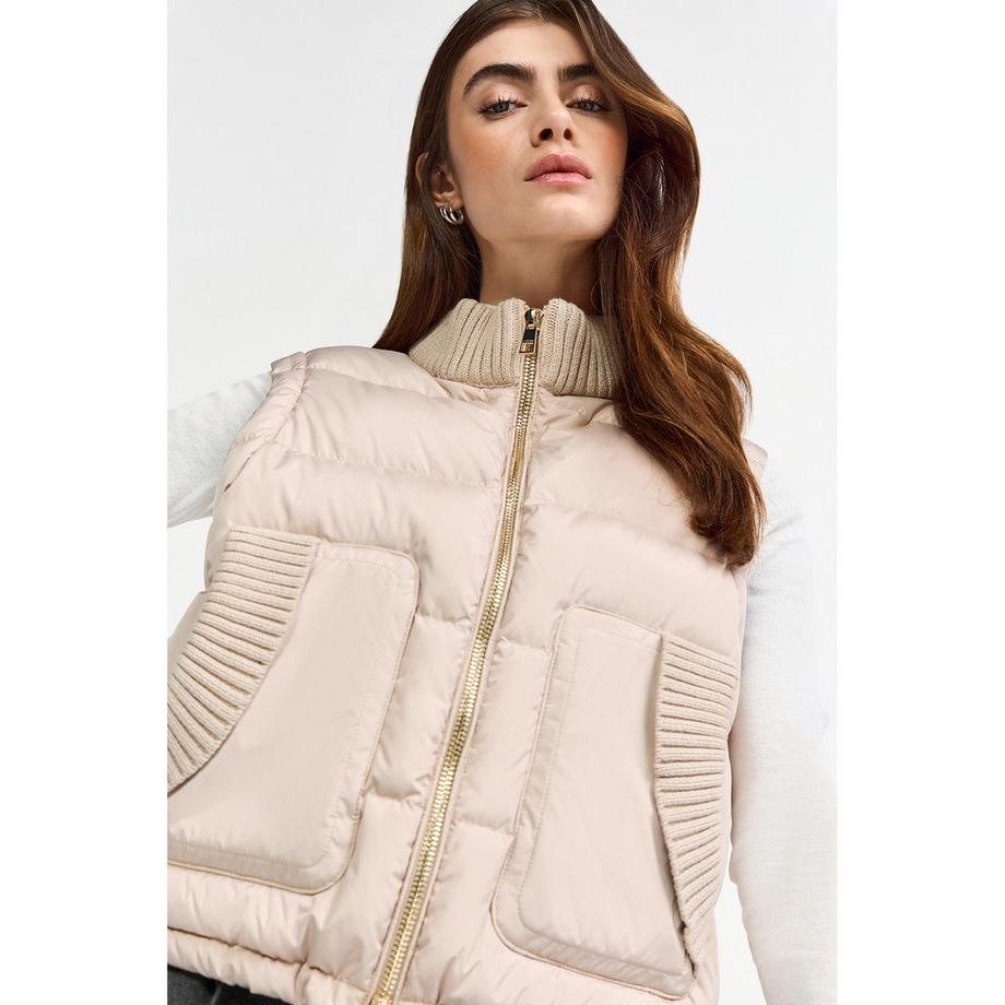 Rich & Royal Gilet imbottito con collo a costine  