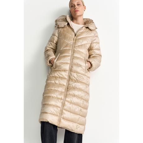 Rich & Royal Manteau long matelassé à capuche  