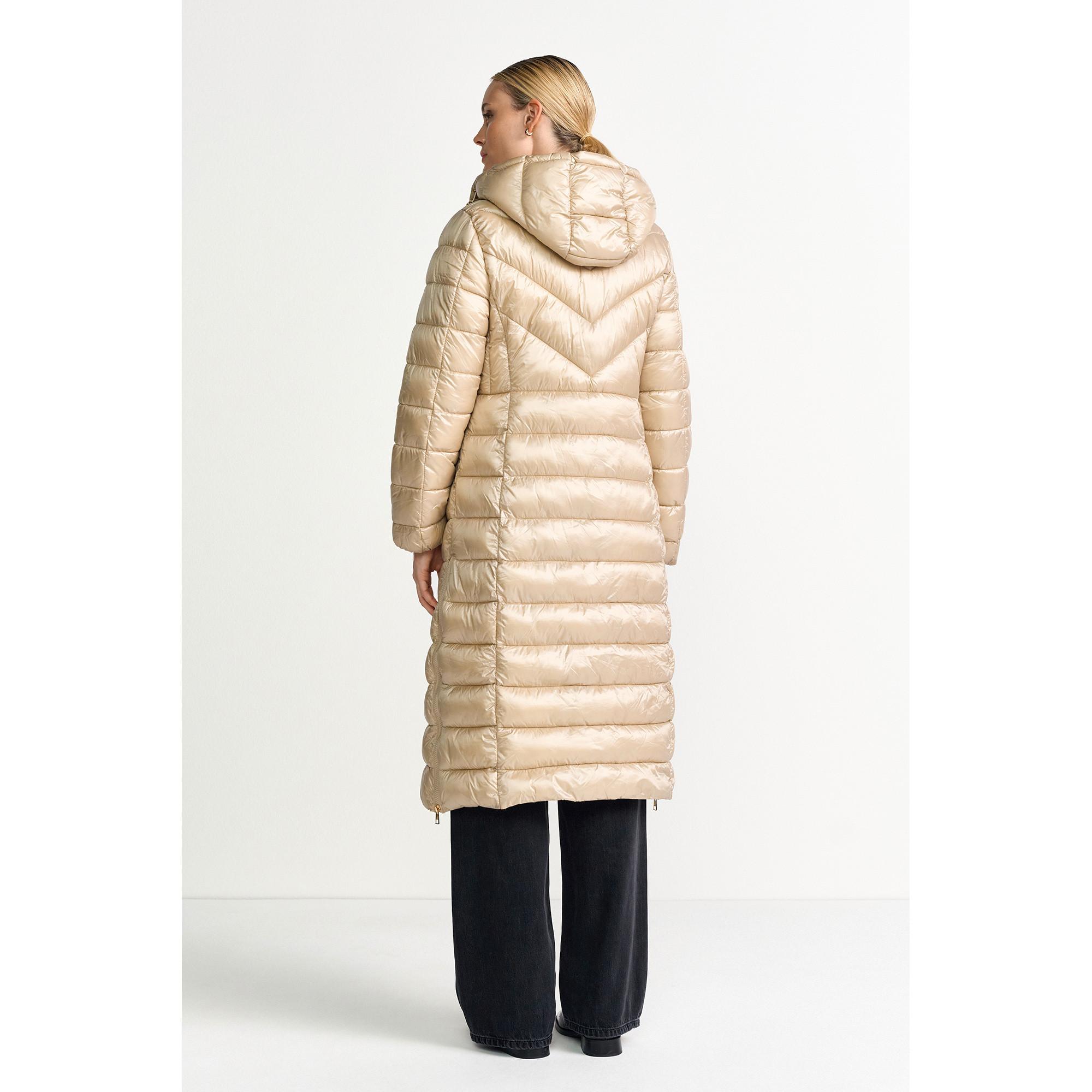 Rich & Royal Manteau long matelassé à capuche  