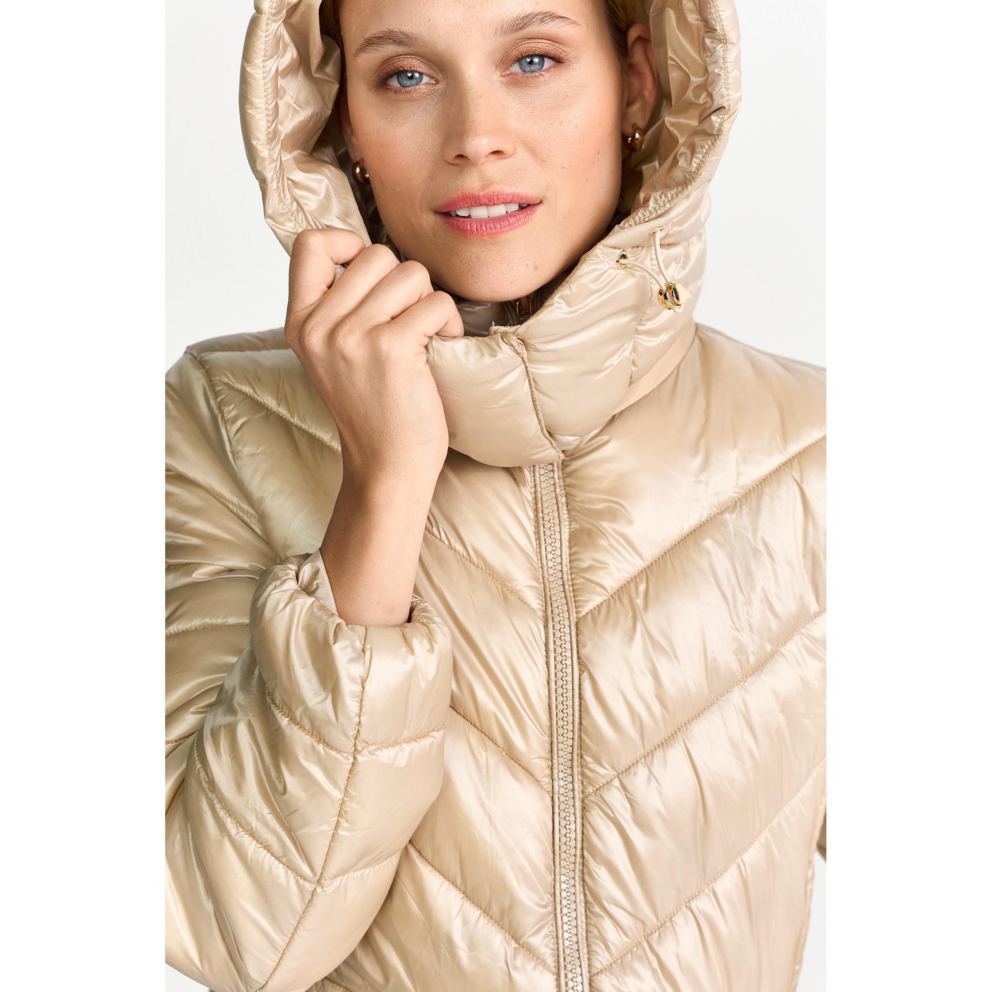 Rich & Royal Manteau long matelassé à capuche  