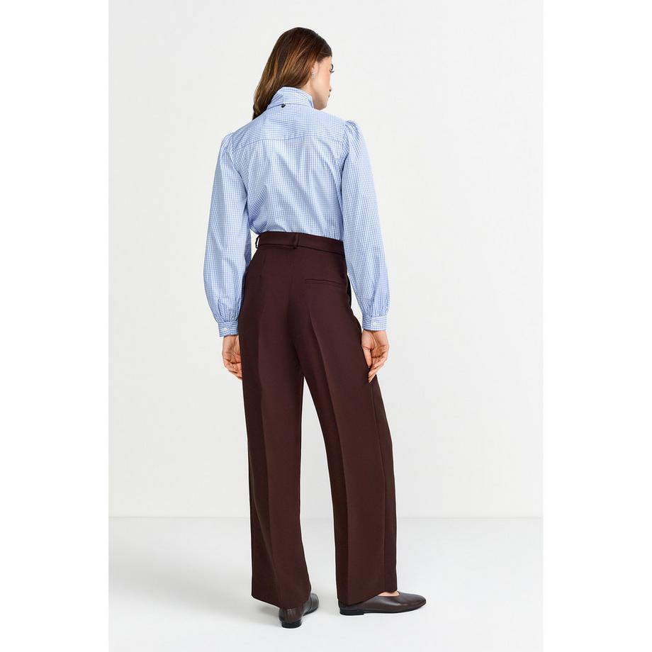 Rich & Royal Pantaloni Plissettati Gamba Larga  