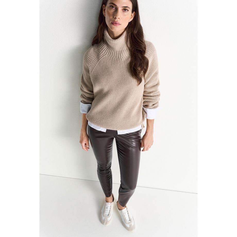 Rich & Royal Faux Leder Slim Fit Hose  